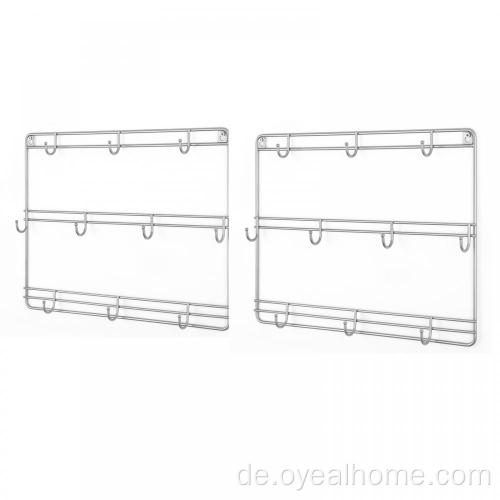 2 Packs Wandmontage Metall Tasse Rack